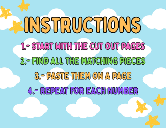 Number Matching Workbook for Preschool | Numbers 1–10 | Cut & Paste Activity with Tally Marks, Ten Frames, Stars & More – Printable PDF