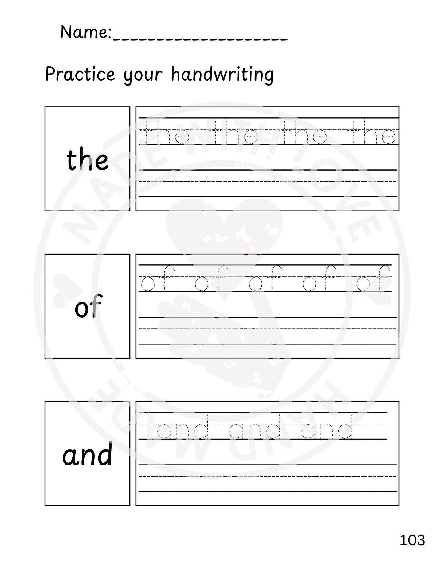 136-Page Fry Sight Words Workbook | Tracing, Writing & Reading Practice (First 100 Words)