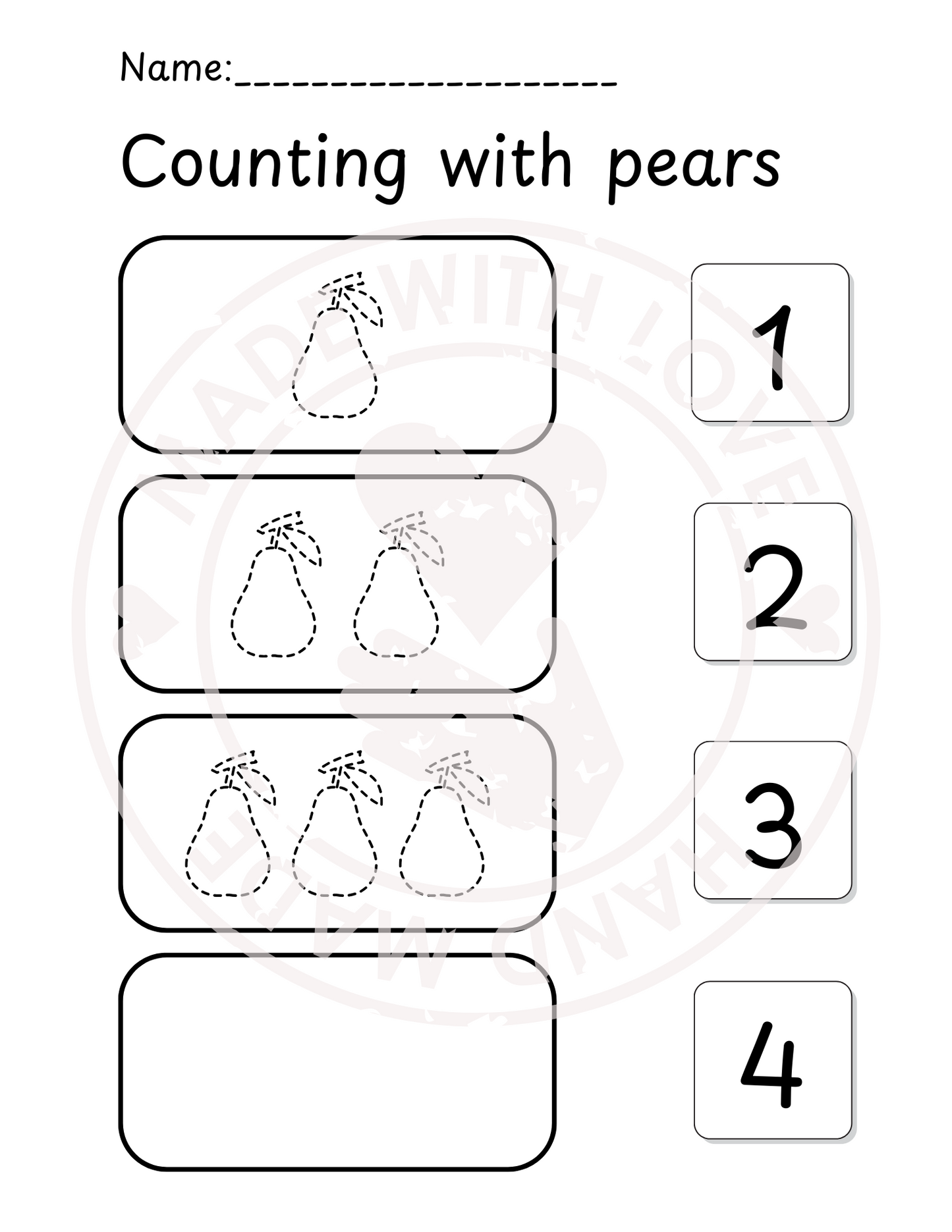Fruit-Themed Numbers 1–10 Workbook for Preschool | 83 Printable Pages | Tracing, Counting, Matching & Cut-and-Paste Activities