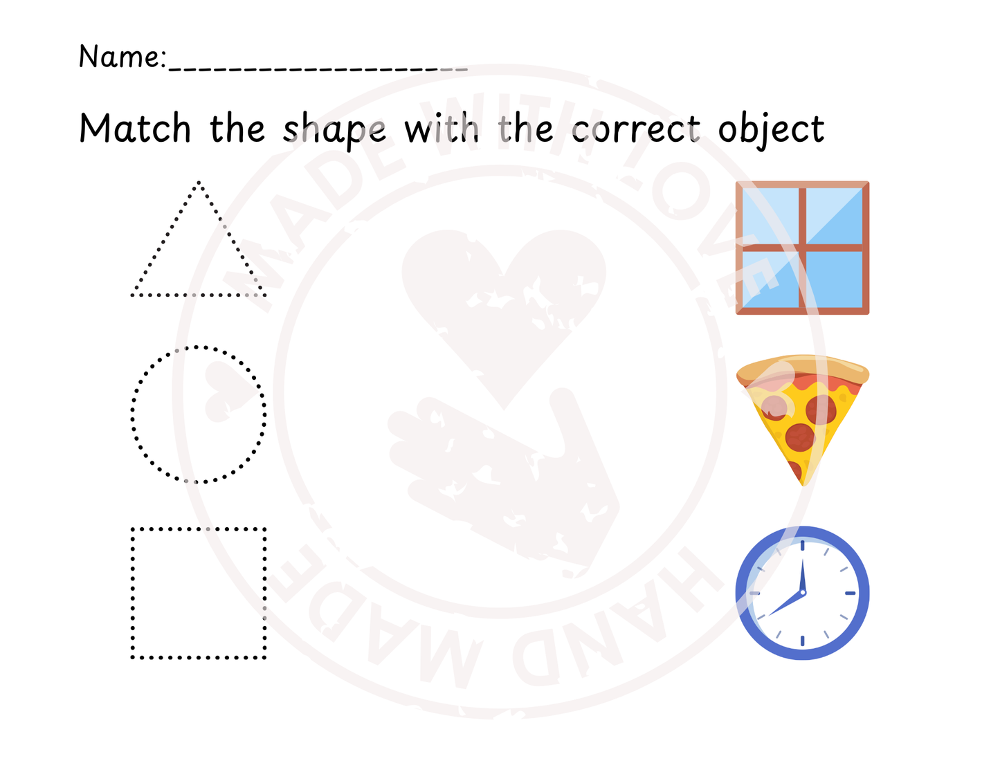 Printable Shapes Workbook for Preschool | 19 Pages of Tracing, Matching & Shape Recognition Activities (PDF)