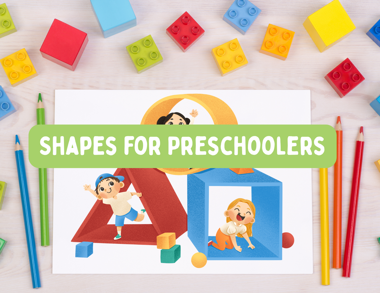 Printable Shapes Workbook for Preschool | 19 Pages of Tracing, Matching & Shape Recognition Activities (PDF)