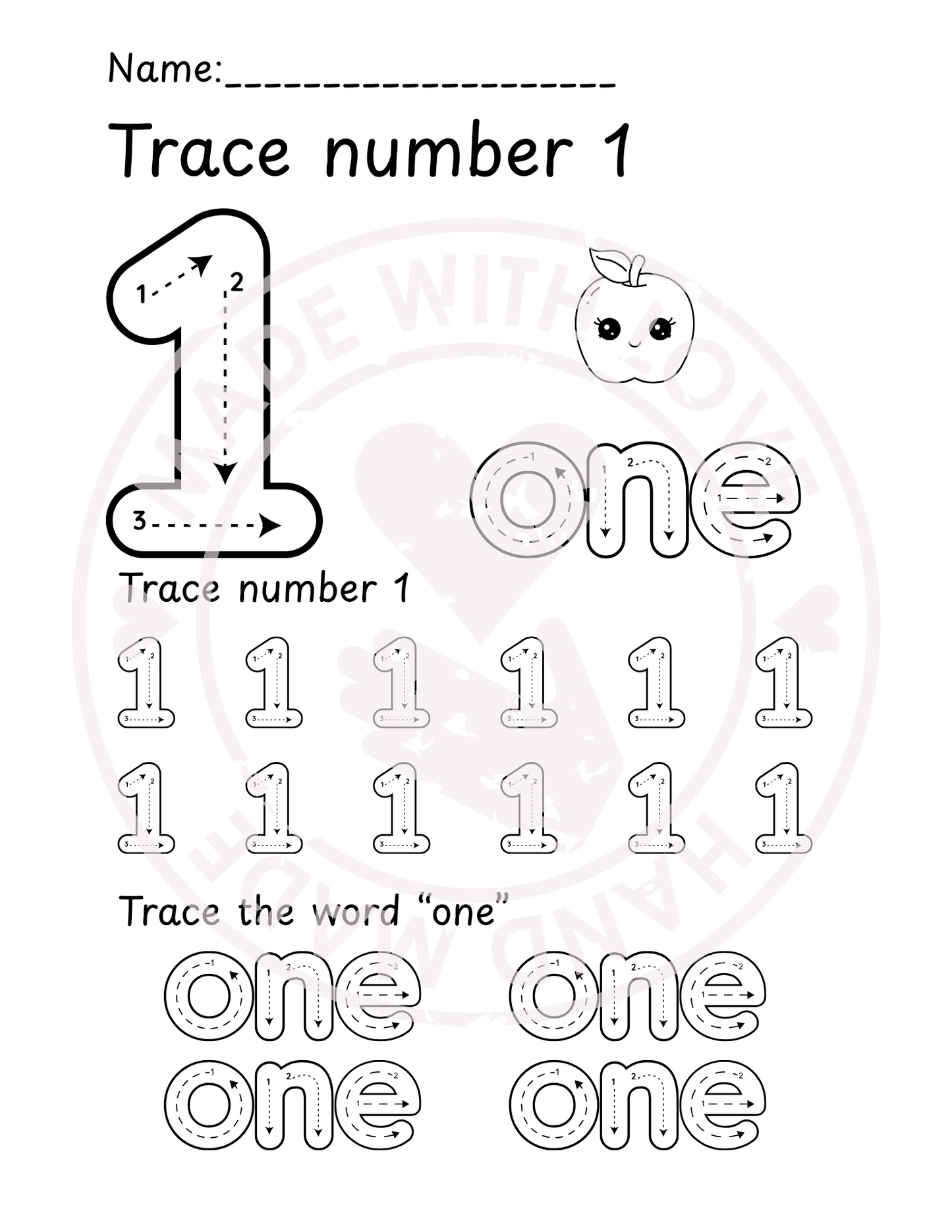 Fruit-Themed Numbers 1–10 Workbook for Preschool | 83 Printable Pages | Tracing, Counting, Matching & Cut-and-Paste Activities